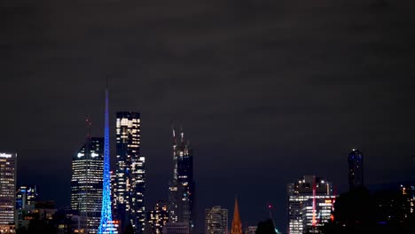 melbourne paranoma skyline timelapse at night time melbourne city night time timelapse