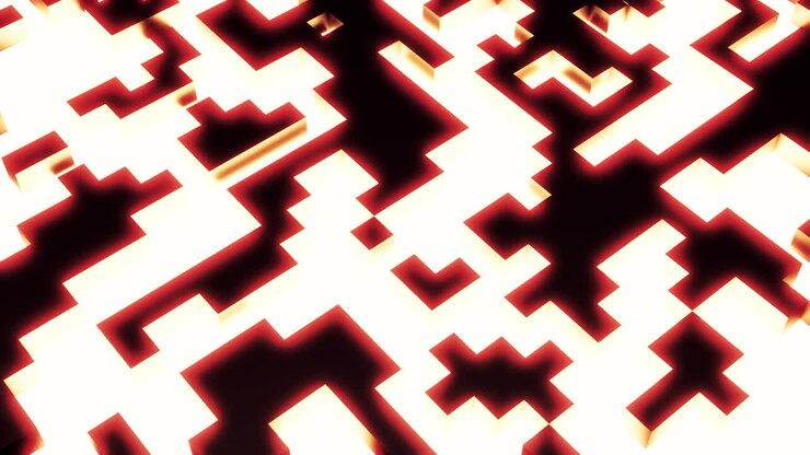 Abstrakt glødende geometrisk mønster.