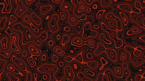 animation of multiple red glowing liquid shapes waving swirling and flowing smoothly