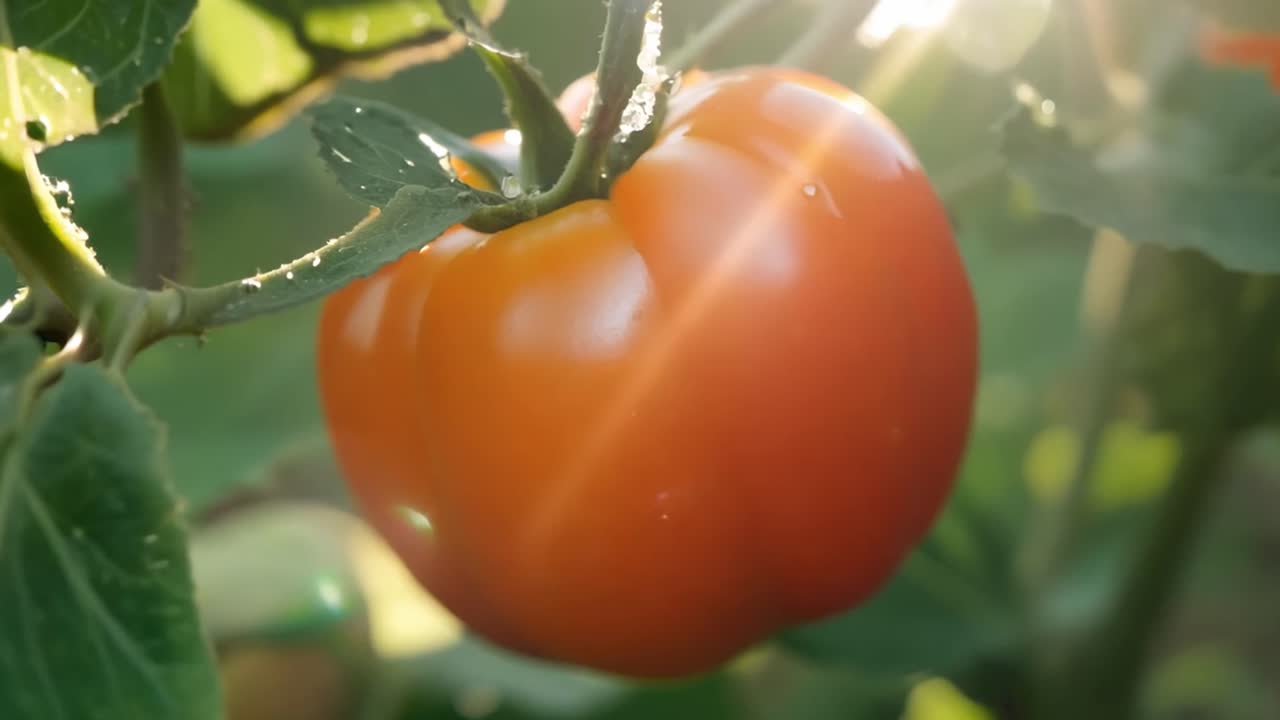Ripe Tomato on the Vine