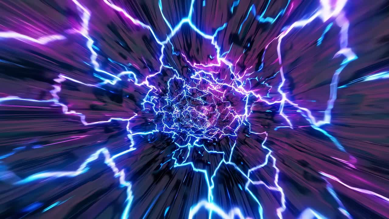 Abstract Lightning Tunnel