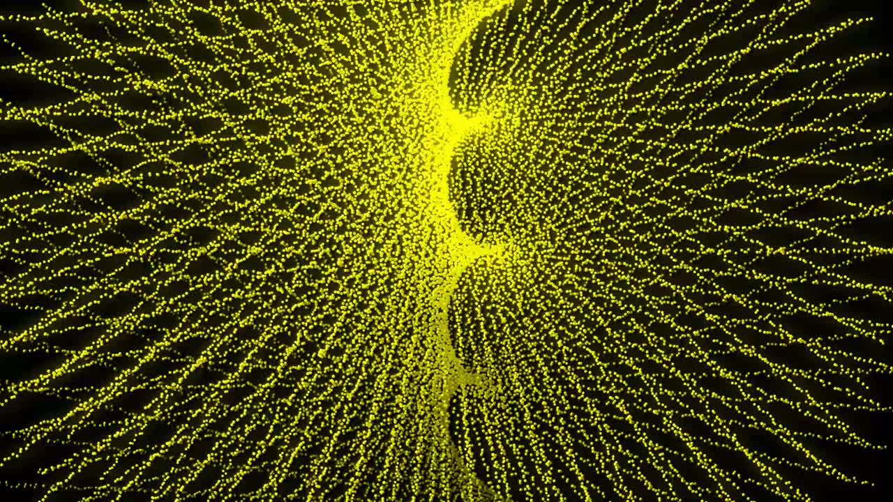 노란색 점 모양 패턴 애니메이션 모션 그래픽