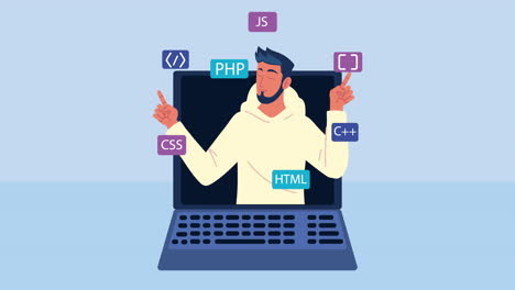 programador en carácter de trabajador portátil