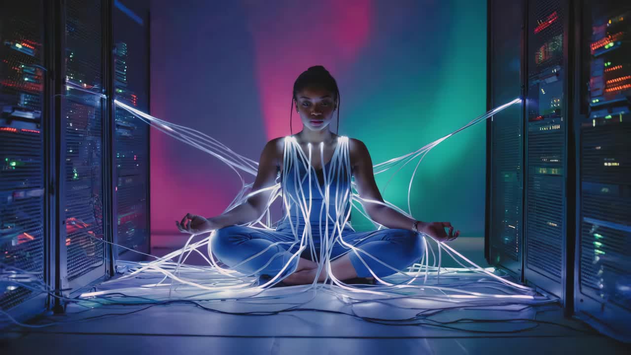 Meditating in a server room