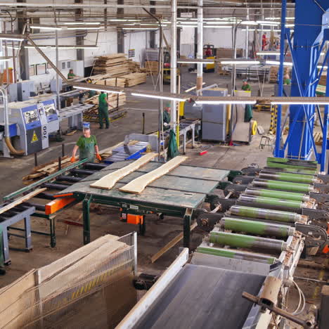 wooden boards after sawing at the sawmill. logging industry. special technik closeup. wood based industry department.