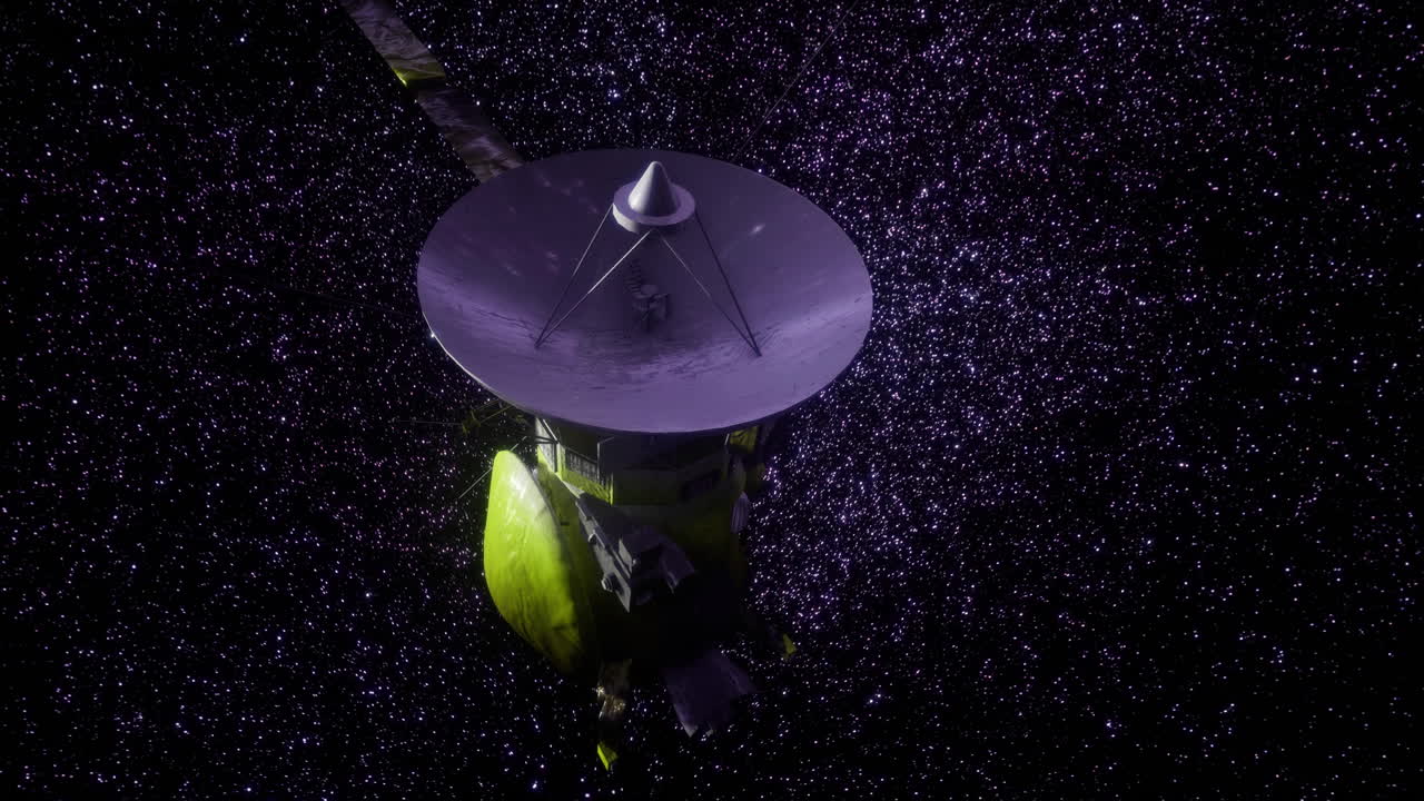 la nave espacial cassini explorando saturno y su impresionante sistema de anillos en el espacio