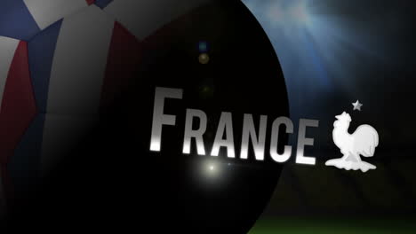 france world cup 2014 animation with football