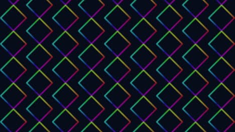 colorful diamond pattern on black background