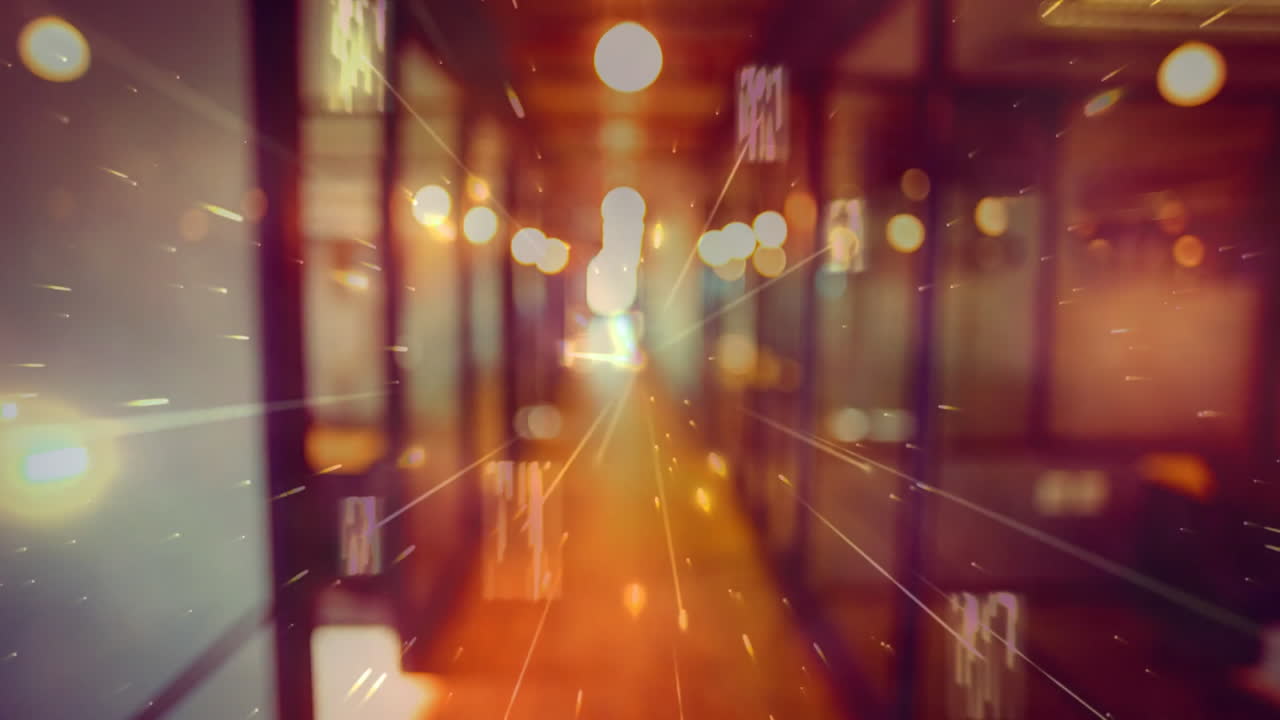 기업 사무실의 디지털 코드