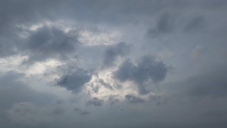overcast sky during the rainy season, with clouds slowly moving across.