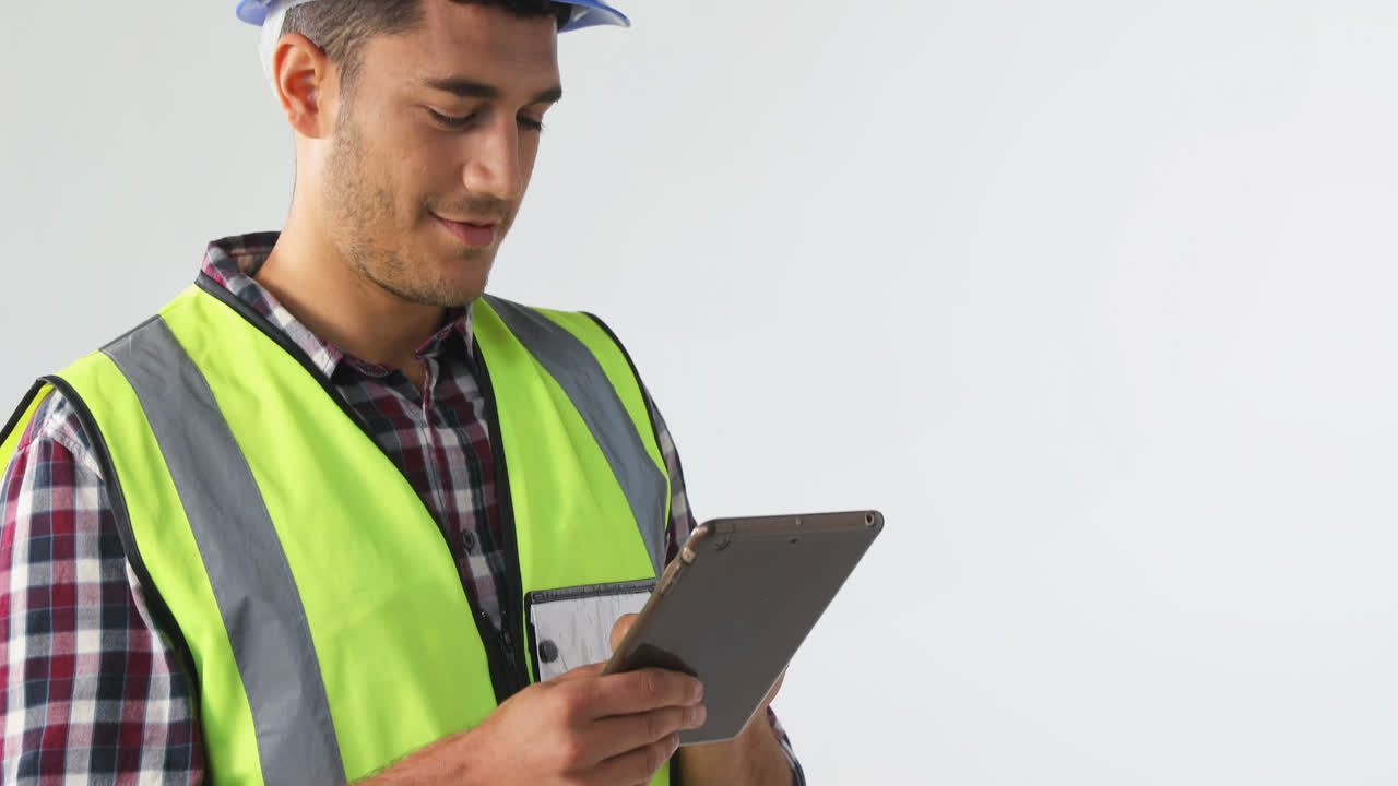 arquitecto masculino usando una tableta digital 4k 4k