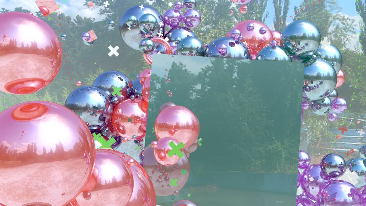 다양한 패턴을 만드는 많은 구들로 만들어진 배경입니다.