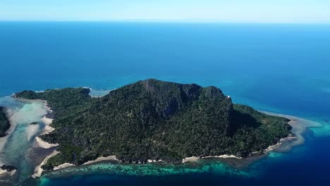 Fiji---Flying-over-a-hidden-cave-island