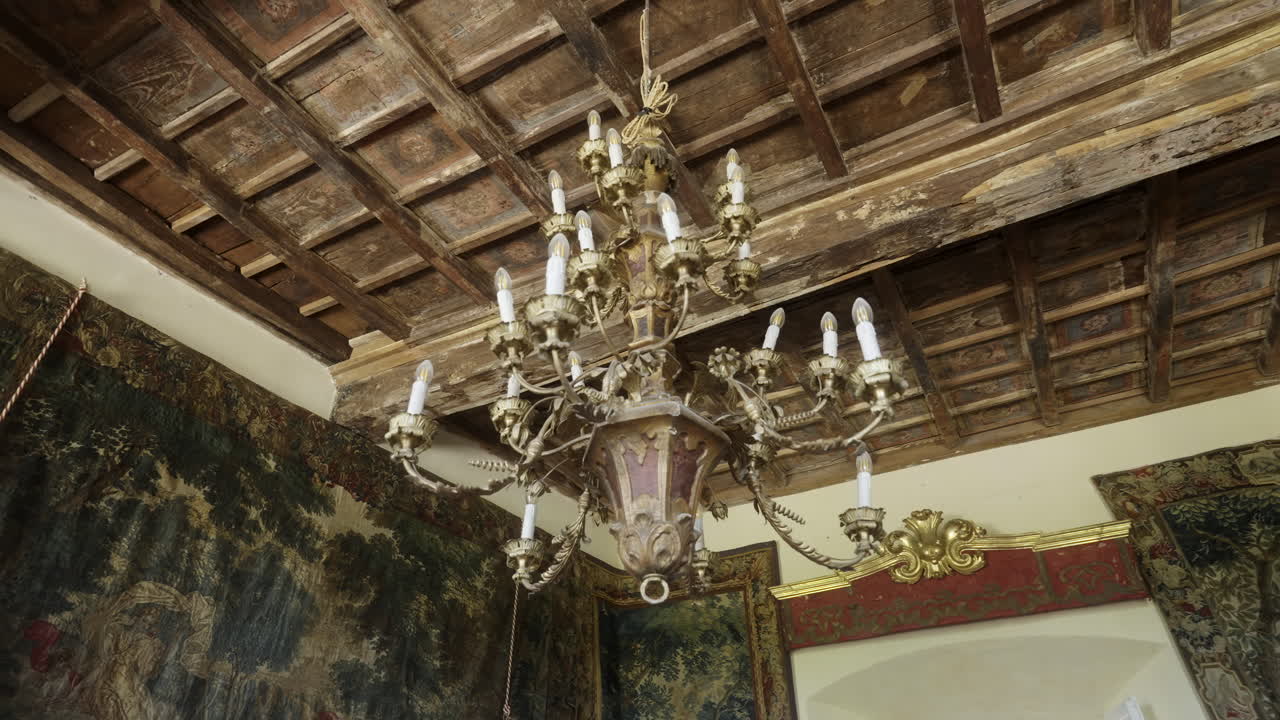 Antique Chandelier in a Historical Building