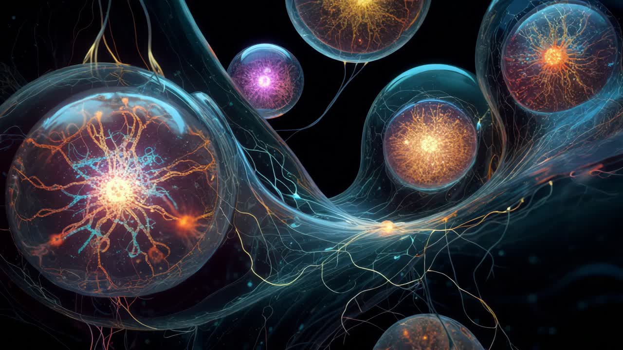 representación abstracta de estructuras biológicas complejas
