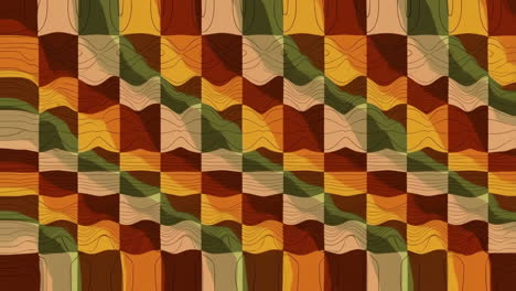 abstract wavy geometric grid pattern