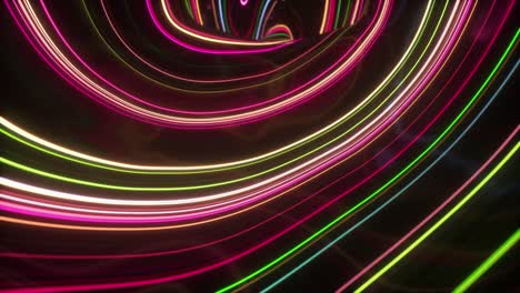 túnel de neón abstracto