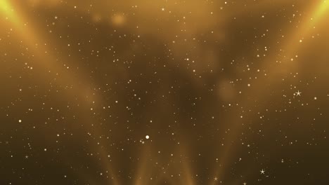 4k 3d abstract golden flare light beam. smoke dust particle abstract loop background.