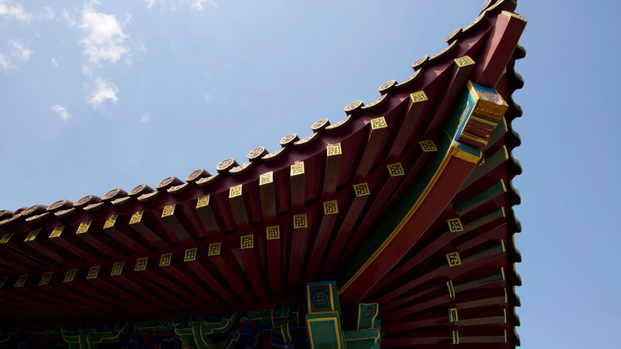 Architectural Detail of a Chinese Roof