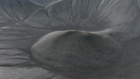 icelandic hverfjall volcano, tuff ring volcanic explosion crater, aerial shot