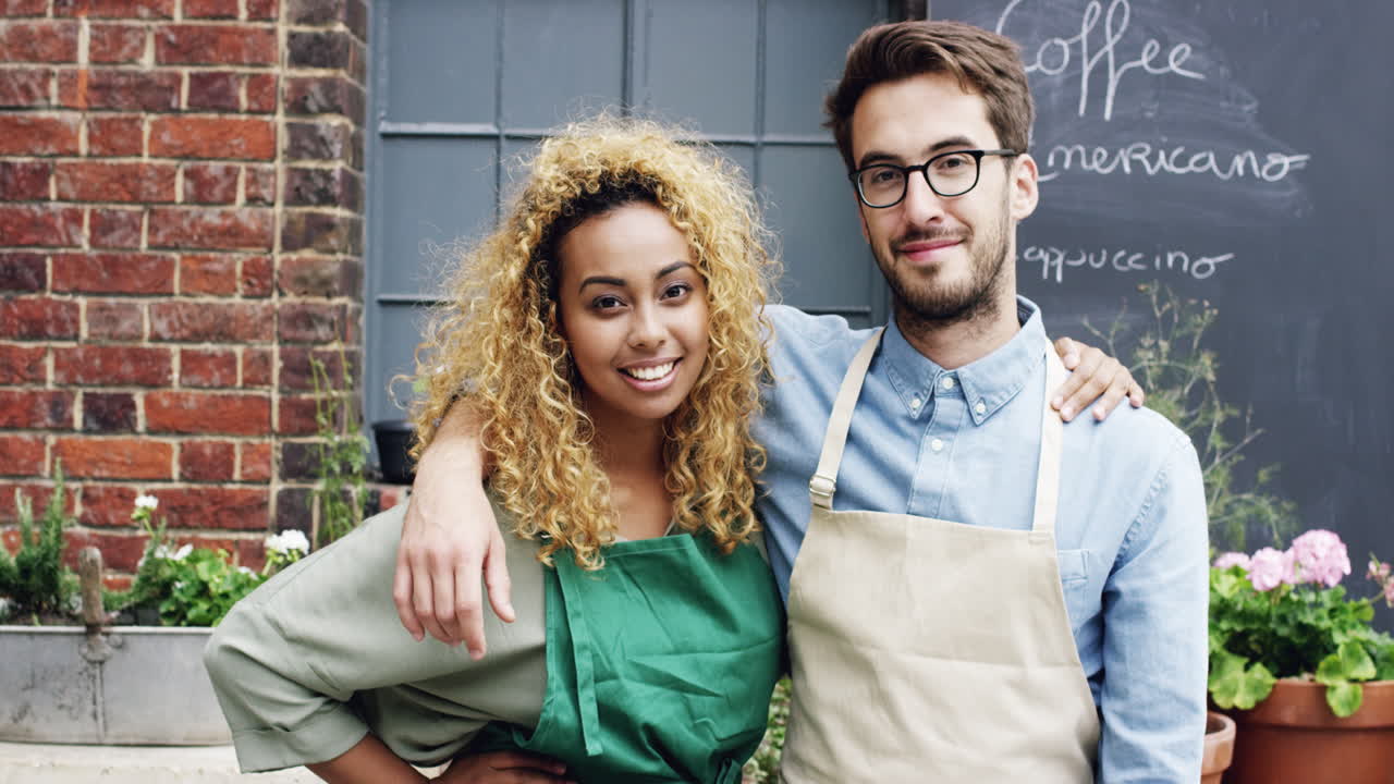 Friendly Baristas at a Coffee Shop