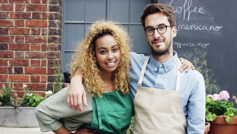 friendly baristas at a coffee shop