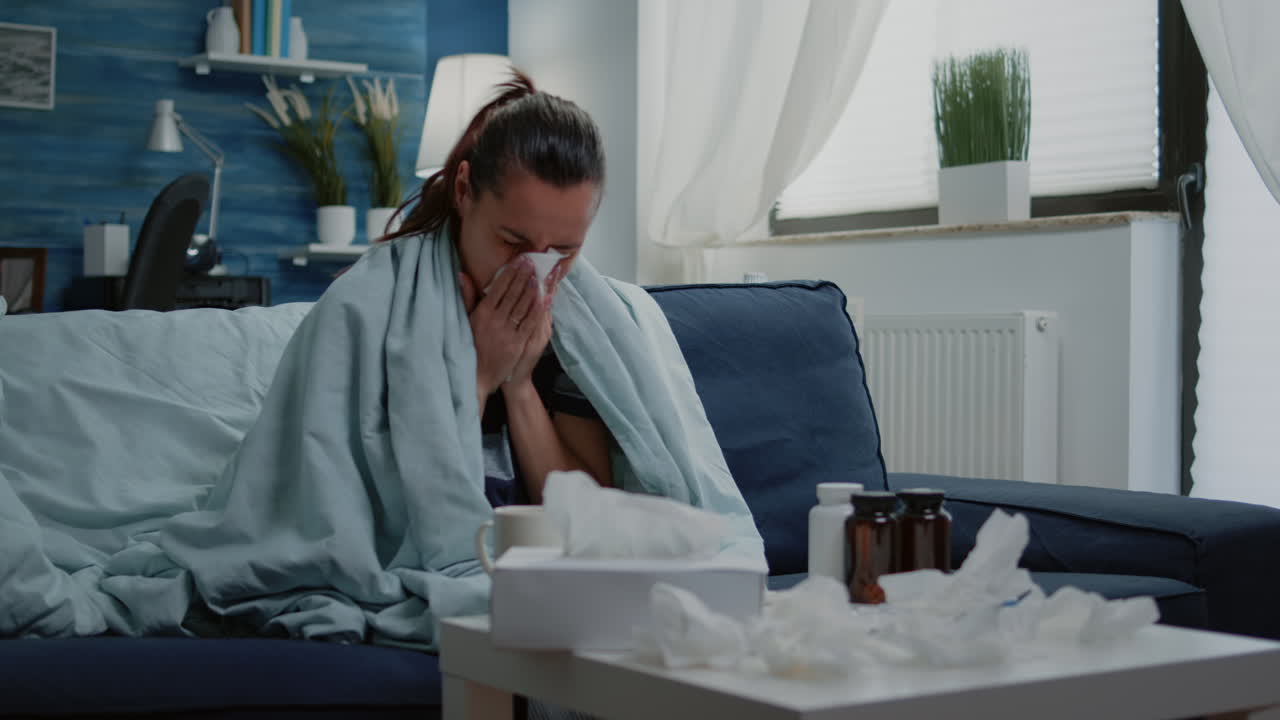 Person reading label of tablet with capsules and bottle of pills