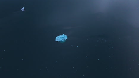 iceberg at jokulsarlon glacial lagoon in iceland at sunrise