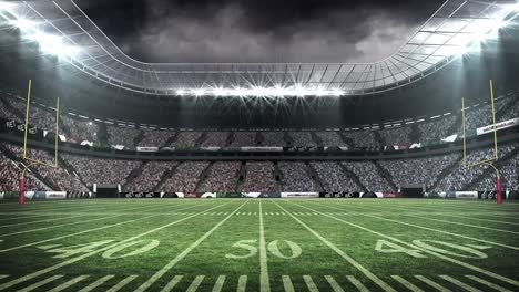 view of an american football stadium