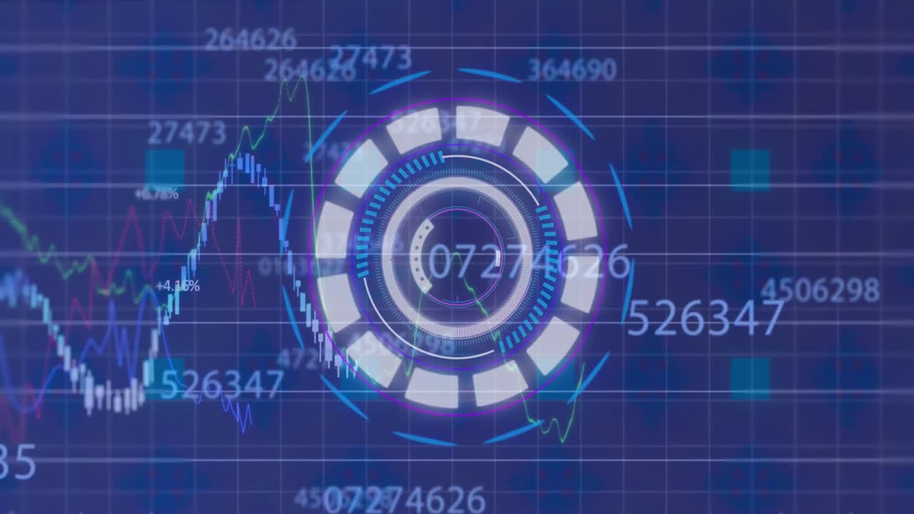 Animation of data processing over scope scanning