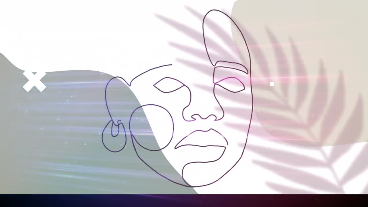 animación de la red de conexiones sobre fondo azul