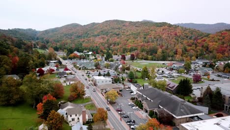 Downtown-Banner-Elk-NC,-Banner-Elk-North-Carolina-Aerial