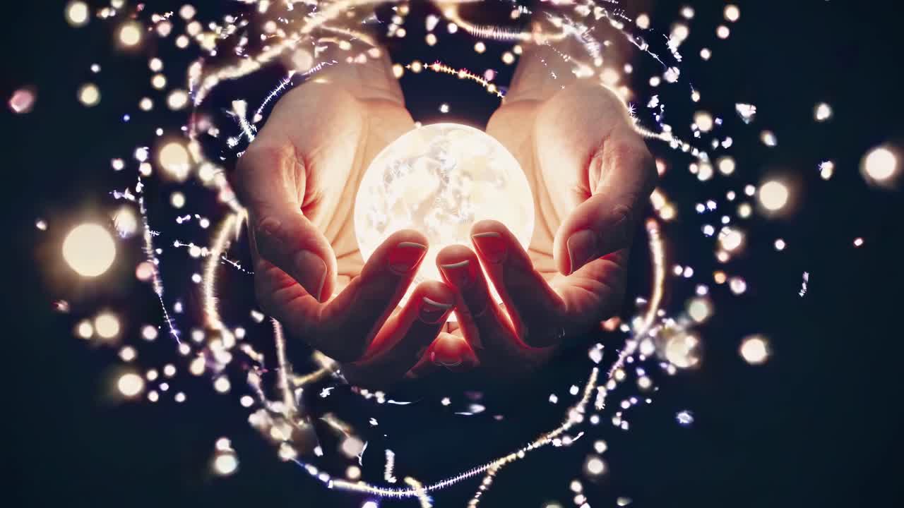 반이는 구를 들고 있는 손