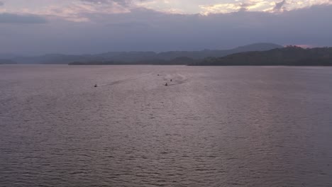 Group-of-jet-ski-during-twilight