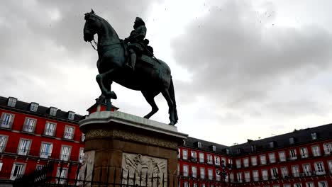 plaza mayor. madrid, spain.