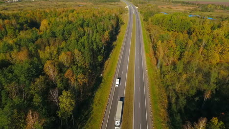 Vista-Aérea-De-La-Carretera-En-El-Paisaje-Forestal.-Carretera-Carretera.-Vista-Desde-Arriba