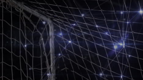 animation von netzwerken von verbindungen über fußballspieler