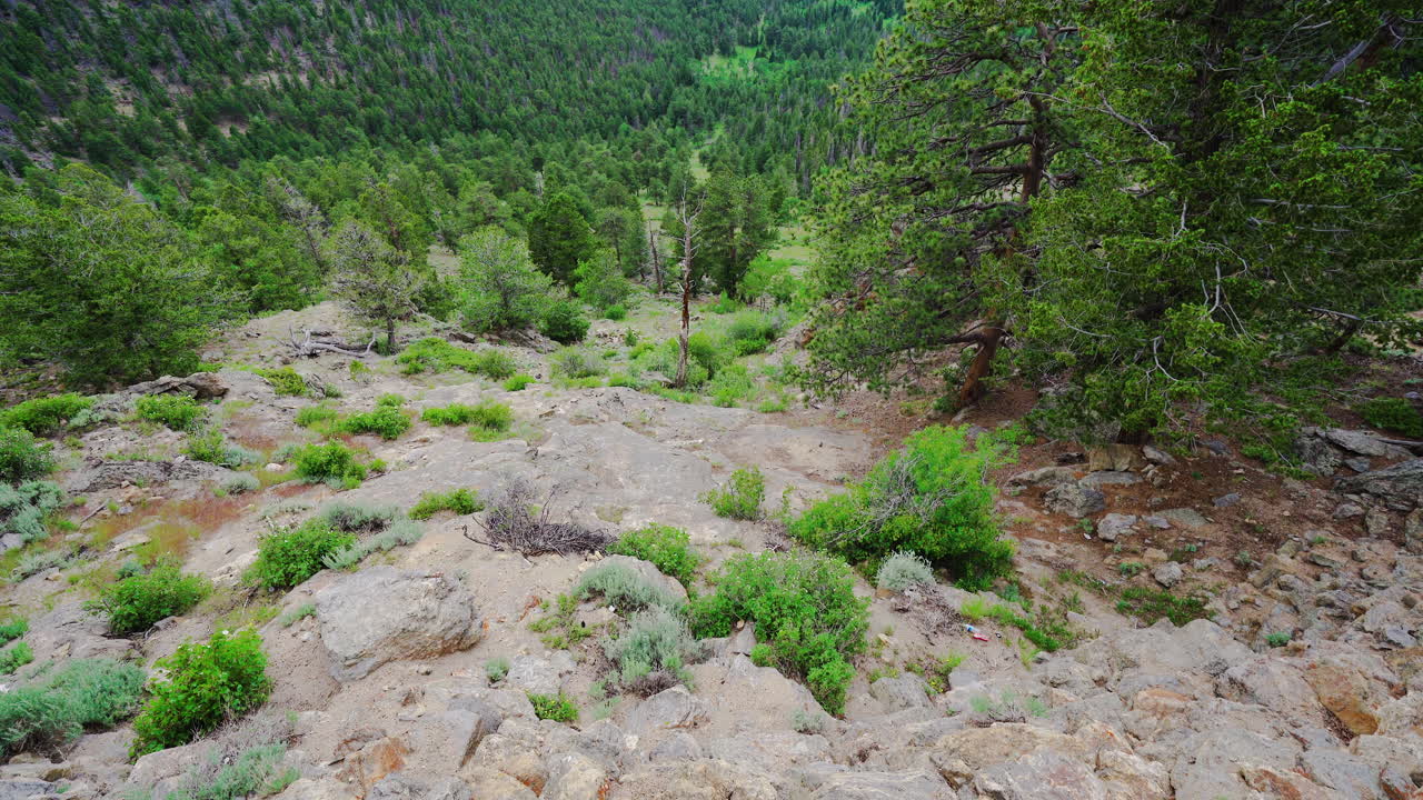 спуск с крутого холма в колорадо