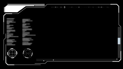 HUD Futuristic Elements Poor Interference Signal Screen User Control Interface Panel.