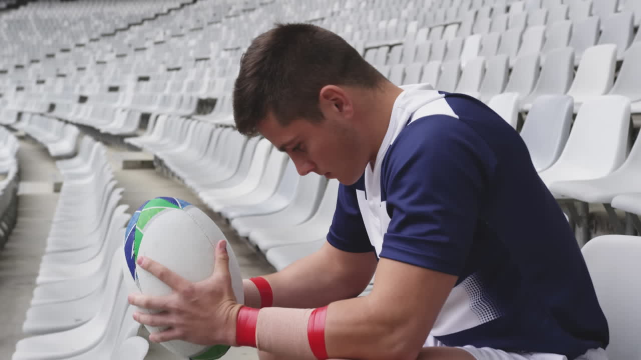 럭비 선수를 통한 연결 네트워크의 애니메이션