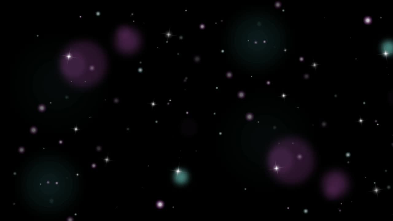 animazione luce viola scintilla su sfondo nero.