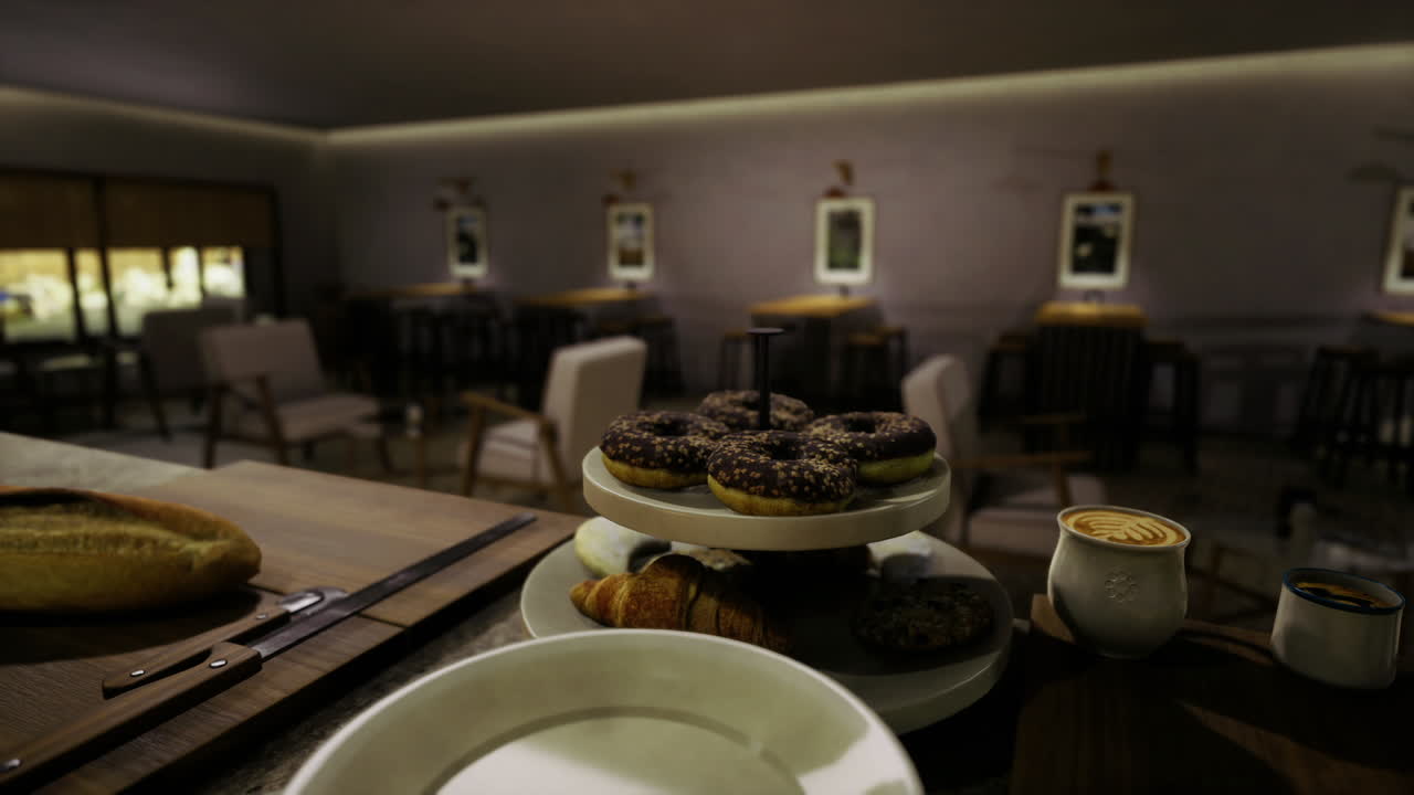 Cafe meeting essentials casual cafe setting with snacks and seating