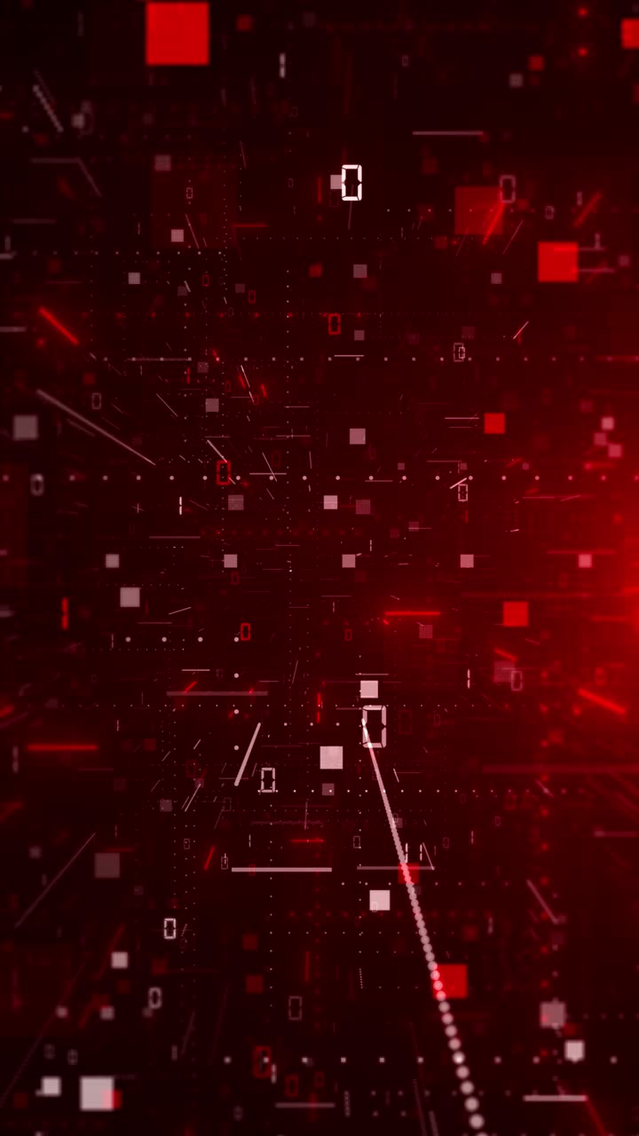 Ai big data background red cloud business concept cyber engineer futuristic technology network dot