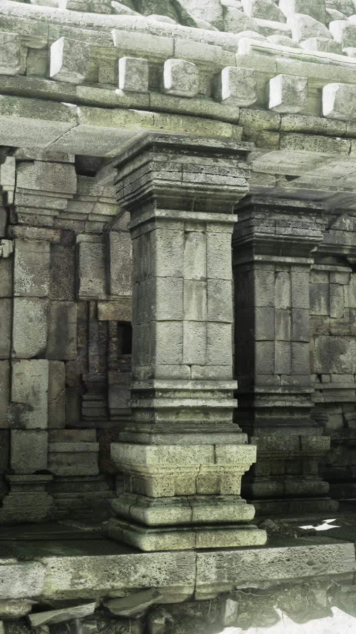 Ancient temple ruins showcase intricate stonework and historic architecture