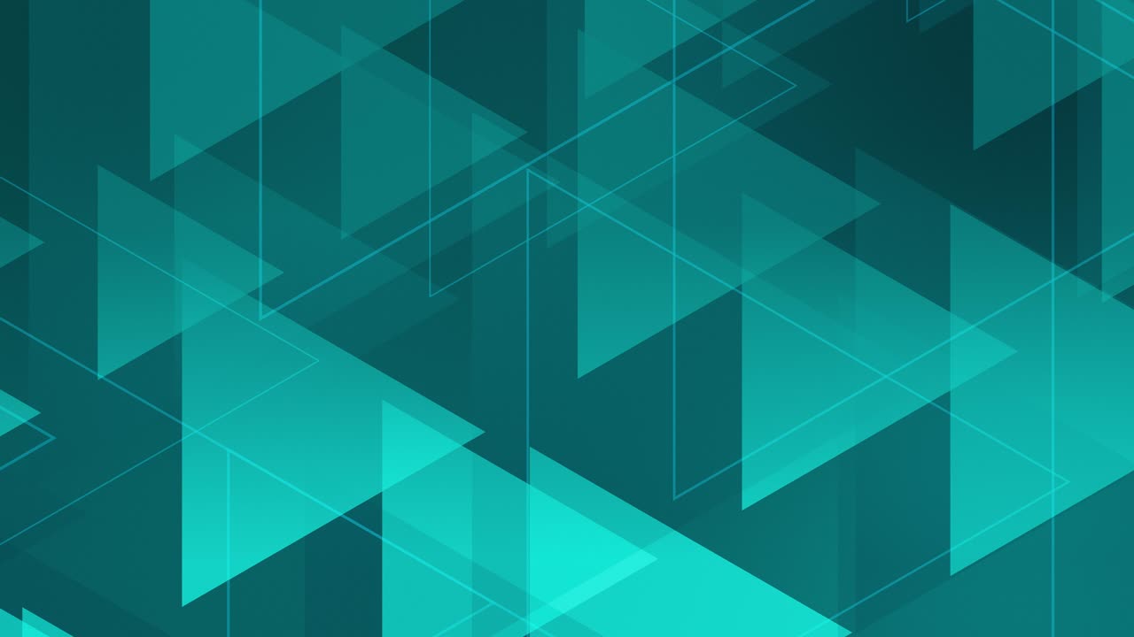 fondo abstracto con formas de triángulo. abstracto limpio, simple y brillante animación de fondo. hermoso diseño de movimiento. los conceptos de negocios, tecnología, futurista, internet, datos, fibra óptica, velocidad, inalámbrico, web, móvil, sin costuras, loopable
