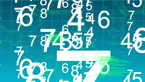 se muestran texto, números y datos digitales