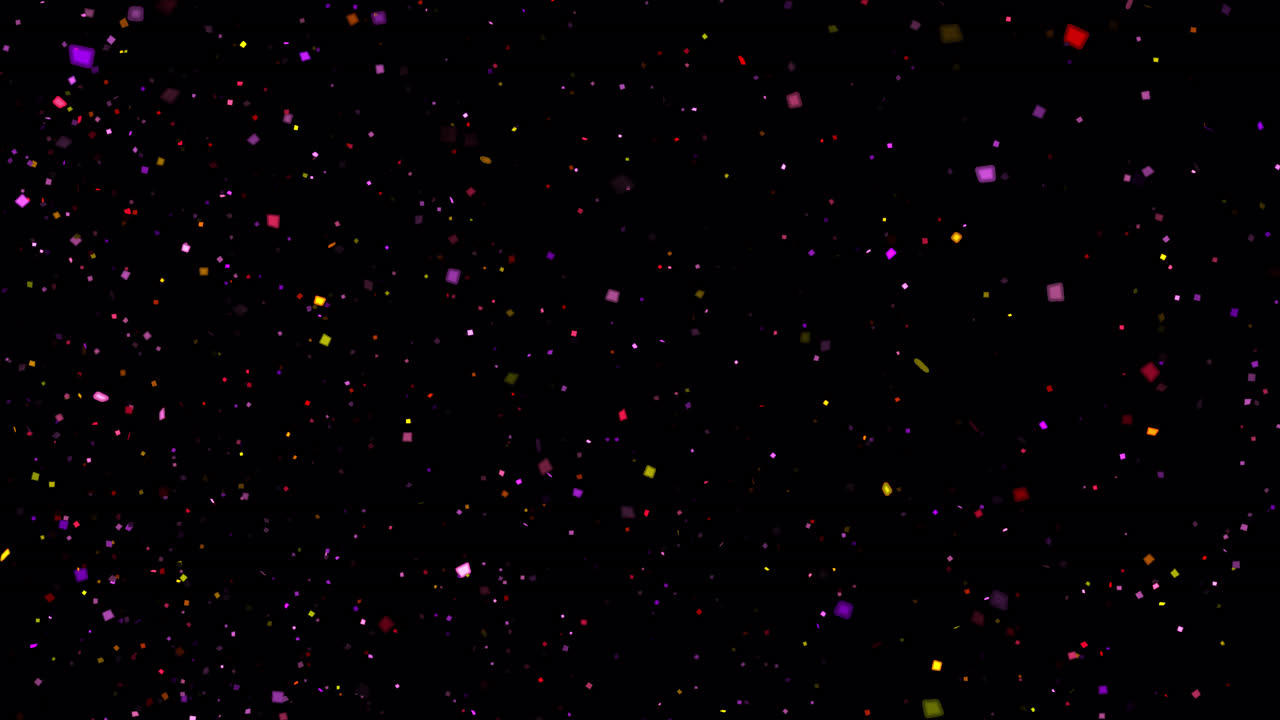 Coriandoli colorati che cadono 14 con Alpha