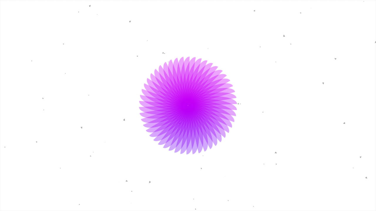 círculo púrpura de neón con destellos en gradiente blanco