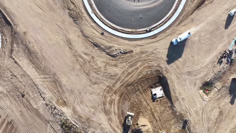 Earthworks and land grading for new residential land development.