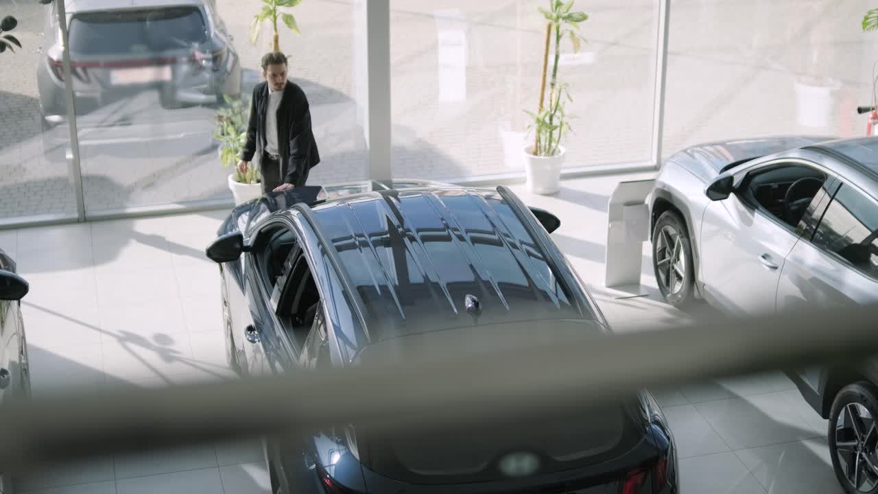 Cars in a dealership